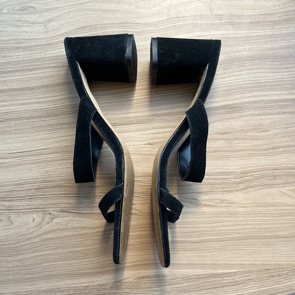 BP Black Block Heel Strappy Sandal - 7.5 - Picture 2 of 6